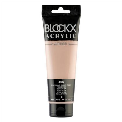 Краски акриловые "Blockx" 425 телесный розовый, 120 мл., туба