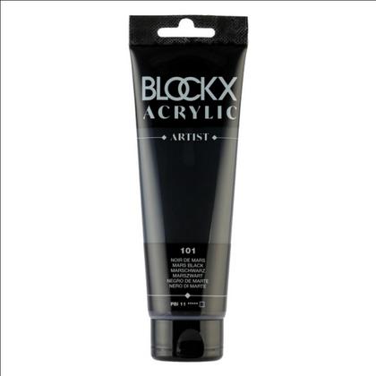 Краски акриловые "Blockx" 101 марс черный, 120 мл., туба