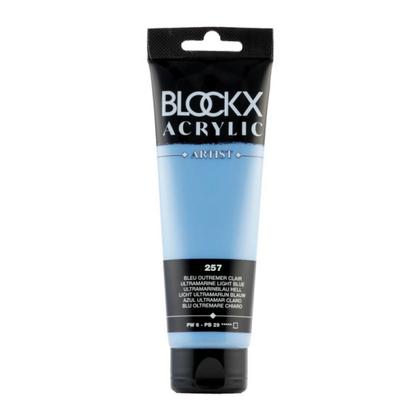 Краски акриловые "Blockx" 257 ультрамарин синий светлый, 120 мл., туба