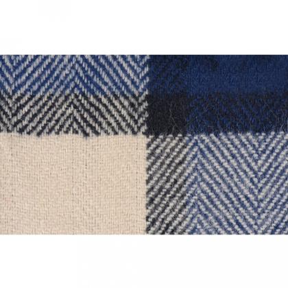 Плед "Tartan" 110*174 см, акрил, синий