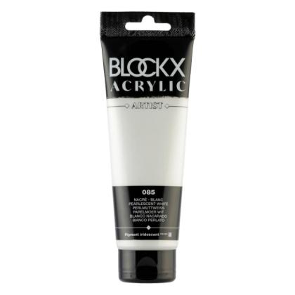 Краски акриловые "Blockx" 085 жемчужный белый, 120 мл., туба