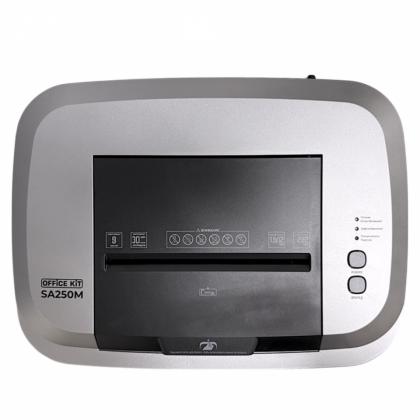 Уничтожитель Office Kit SA250M 1.9x12 (P-5, 1.9х10 мм, 9 лист., 35литров, автоподатчик 230 листов)