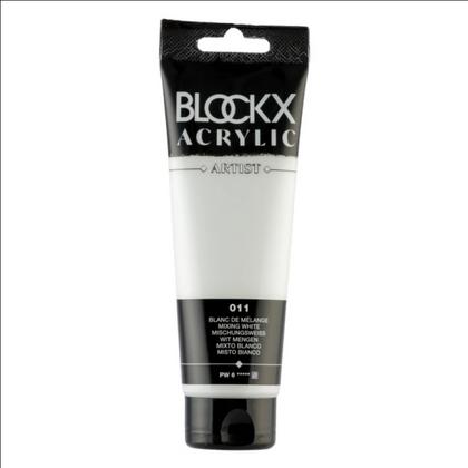 Краски акриловые "Blockx" 011 белила микс, 120 мл., туба
