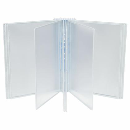 Стойка информац., настен., A4 "OfficeSpace" 10 демопанелей, белый