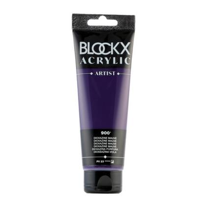 Краски акриловые "Blockx" 900 диоксазин фиолетово-лиловый, 120 мл., туба