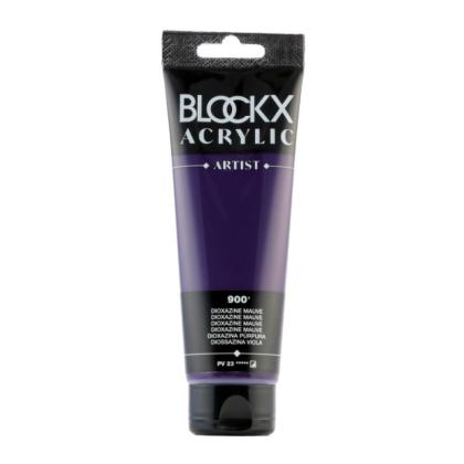 Краски акриловые "Blockx" 900 диоксазин фиолетово-лиловый, 120 мл., туба