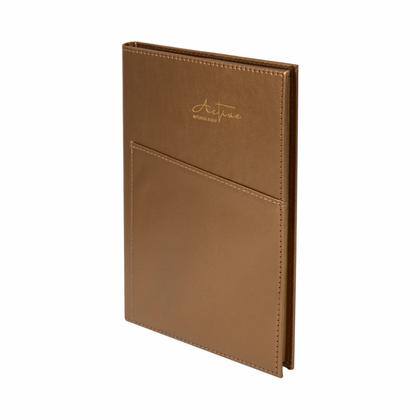 Блокнот А5 148*210 мм, 80 л., тонир., лин. "3223-10" тверд. обл. PVC, зеленый