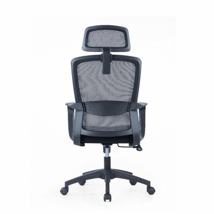 Кресло д/руководителя SitZone U-060A сетка/ткань, черный, крестов. пластик, 2 шт/упак