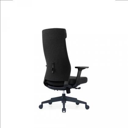 Кресло д/руководителя SitZone CH-366A-WB ткань, черный, крестов. пластик, регулир. подголов., регулир. подлокотн.