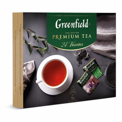 Чай "Greenfield" 96 пак*1,75 гр., ассорти, набор 24 вида, Premium Tea Collecton