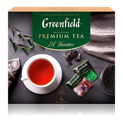 Чай "Greenfield" 96 пак*1,75 гр., ассорти, набор 24 вида, Premium Tea Collecton