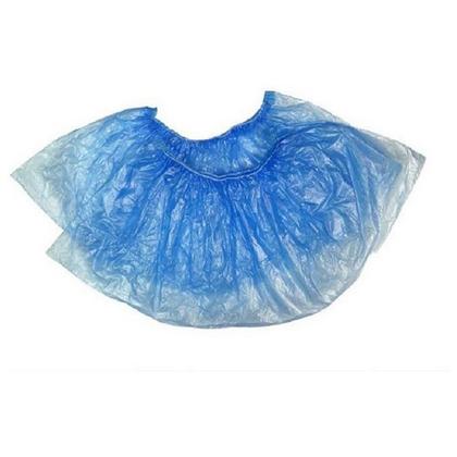 Бахилы стандарт, цв.синий, 20 мкм, 2,5 г, ПНД, 50 пар/упак