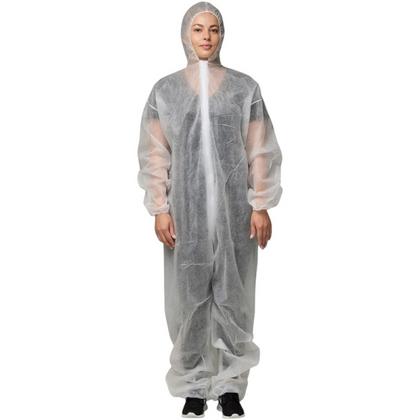 Комбинезон одноразовый "Каспер", цв.белый, 30 г/м2, размер 3ХL, 5шт/упак