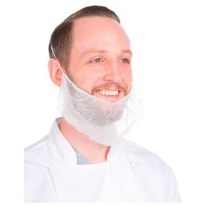 Набородник одноразовый, цв.белый,  12 г/м2, 100шт/упак