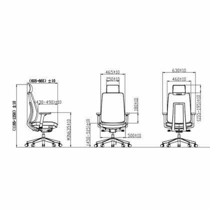 Кресло д/руководителя SitZone CH-K55A-BS ткань, бежевый, крестов. пластик, корпус белый, регулир. подголов., регулир. подлокотн.