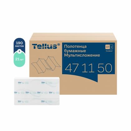 Полотенца бумажные  Tellus Мультисложение Комфорт листовые, 2-сл., 190 листов, HT2