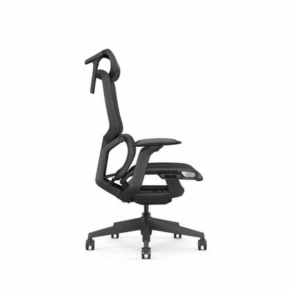 Кресло д/руководителя SitZone E-JX-002А сетка, белый, крестов. пластик, корпус белый, регулир. подголов., регулир. подлокотн., слайдер