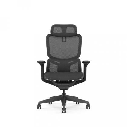 Кресло д/руководителя SitZone E-JX-002А сетка, белый, крестов. пластик, корпус белый, регулир. подголов., регулир. подлокотн., слайдер