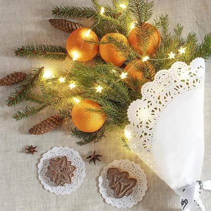 Салфетки бумажные ажурные d=12 см AVIORA, цв.белый, 250 шт