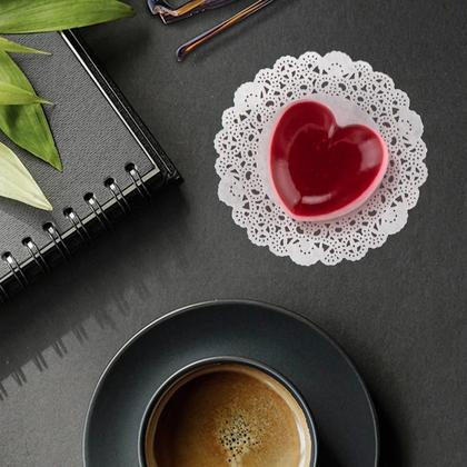 Салфетки бумажные ажурные d=12 см AVIORA, цв.белый, 250 шт