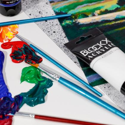 Краски акриловые "Blockx. Primaries" набор, 5 цв., 120 мл.