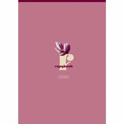 Тетрадь А4 96 л., клет. "Flower story" спираль сбоку, обл. карт., ассорти