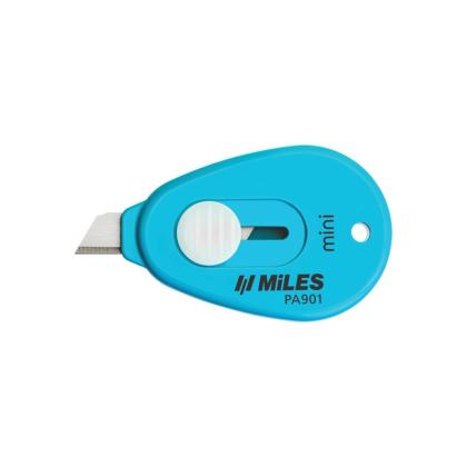 Нож для бумаги мал. "Kangaro Miles" 9 мм, голубой