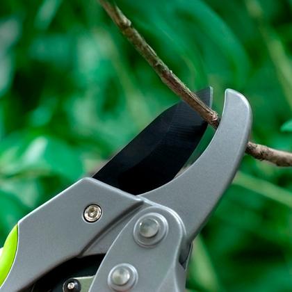 Секатор садовый "Deli" 200 мм, пласт. ручка, зеленый