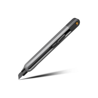 Нож строительный Deli HS EHT4009 9 мм, Soft Touch, черный