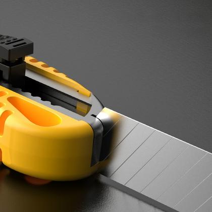 Нож строительный Deli YS EDL003B 18 мм 24 шт./упак, универсальный