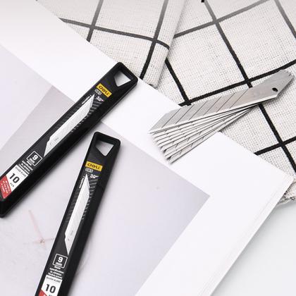 Лезвие для стр. ножа "Deli SK5" 9 мм, 10 шт.