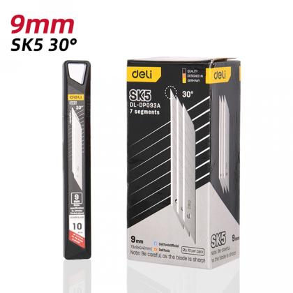 Лезвие для мал. ножа "Deli SK5" 9 мм, 10 шт.