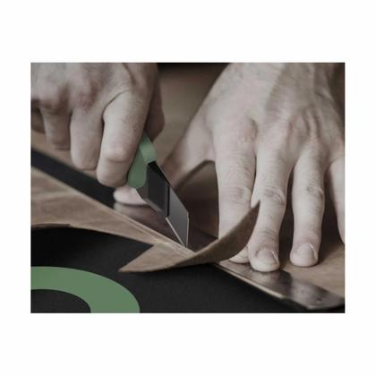 Нож строительный Deli HS EHT4018L 18 мм, Soft Touch, зеленый