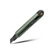 Нож строительный Deli HS EHT4018L 18 мм, Soft Touch, зеленый