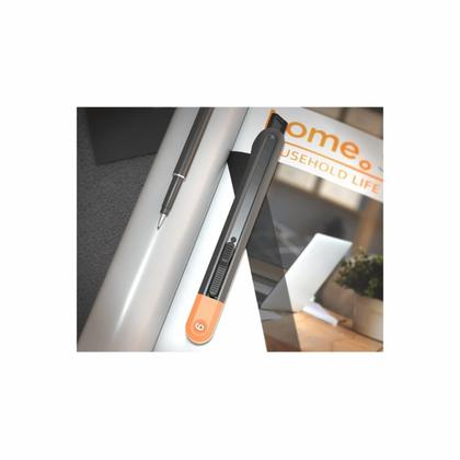 Нож строительный Deli HS HT4009C 9 мм, Soft Touch, оранжевый