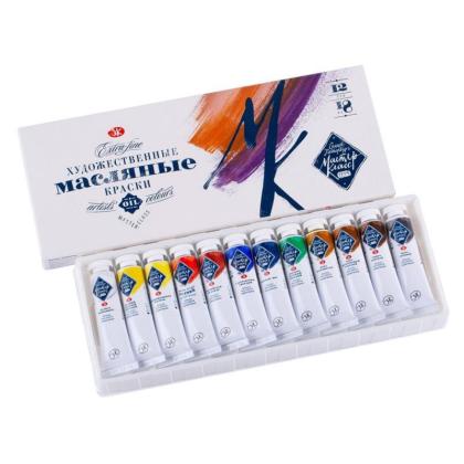 Краски масляные "Мастер-класс" набор 12 цв., 18 мл, туба