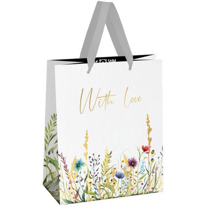 Пакет подарочный 18*23*10 см "With love", ламинированный