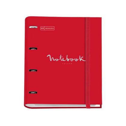 Тетрадь А4 210*297 мм, 100 л., в клетку "Emotions" на кольцах, сменный блок, красный