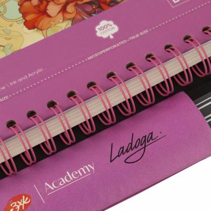 Скетчбук для акварели "Ладога" 17,5*25 см, 300 г/м2, 20 л., синий, настольный, среднее зерно