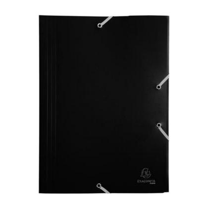 Папка на резинках 15-30 мм. "Exacompta" пласт., черный