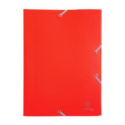 Папка на резинках 15-30 мм. "Exacompta" пласт., красный