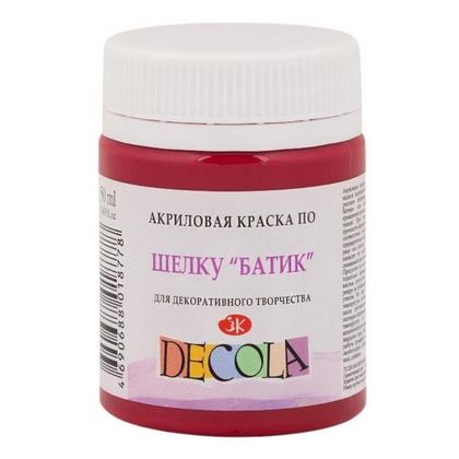 Краска акриловая по шелку перламутровая "Декола" 322 розовая, 50 мл., банка