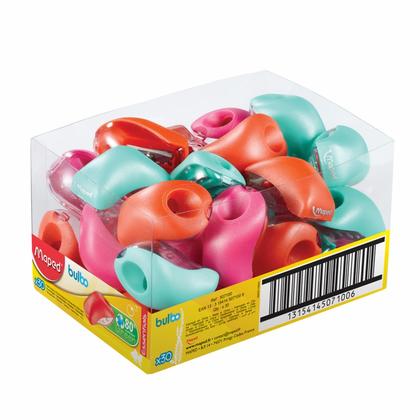 Точилка на 1 отв. "Bulbo" ассорти, блистер