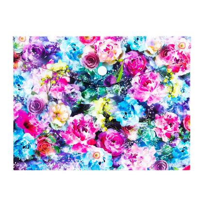 Папка конверт на кнопке А5 "Розы" разноцветный