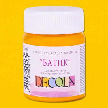 Краска акриловая по шелку перламутровая "Декола" 810 черная, 50 мл., банка