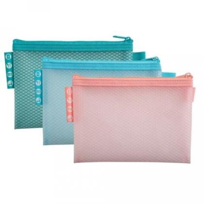 Папка конверт на молнии А6 "Chromaline Pastel" ассорти