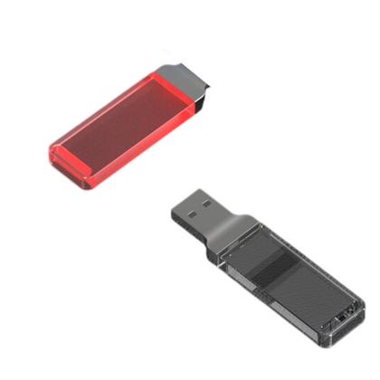 Карта памяти USB Flash 2.0 16 Gb ZC-005, пластик, метал, серебристый/красный