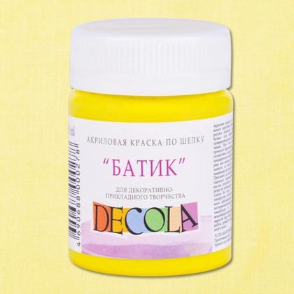Краска акриловая по шелку перламутровая "Декола" 373 гераниевая, 50 мл., банка
