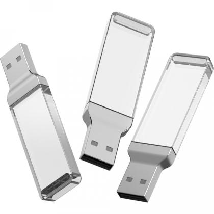 Карта памяти USB Flash 2.0 16 Gb ZC-005, пластик, метал, серебристый/синий