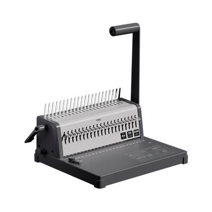 Перфобиндер Deli Plastic Binder T313 на пласт. пружину, сшивает до 450 лст., перфорирует 20 лст.